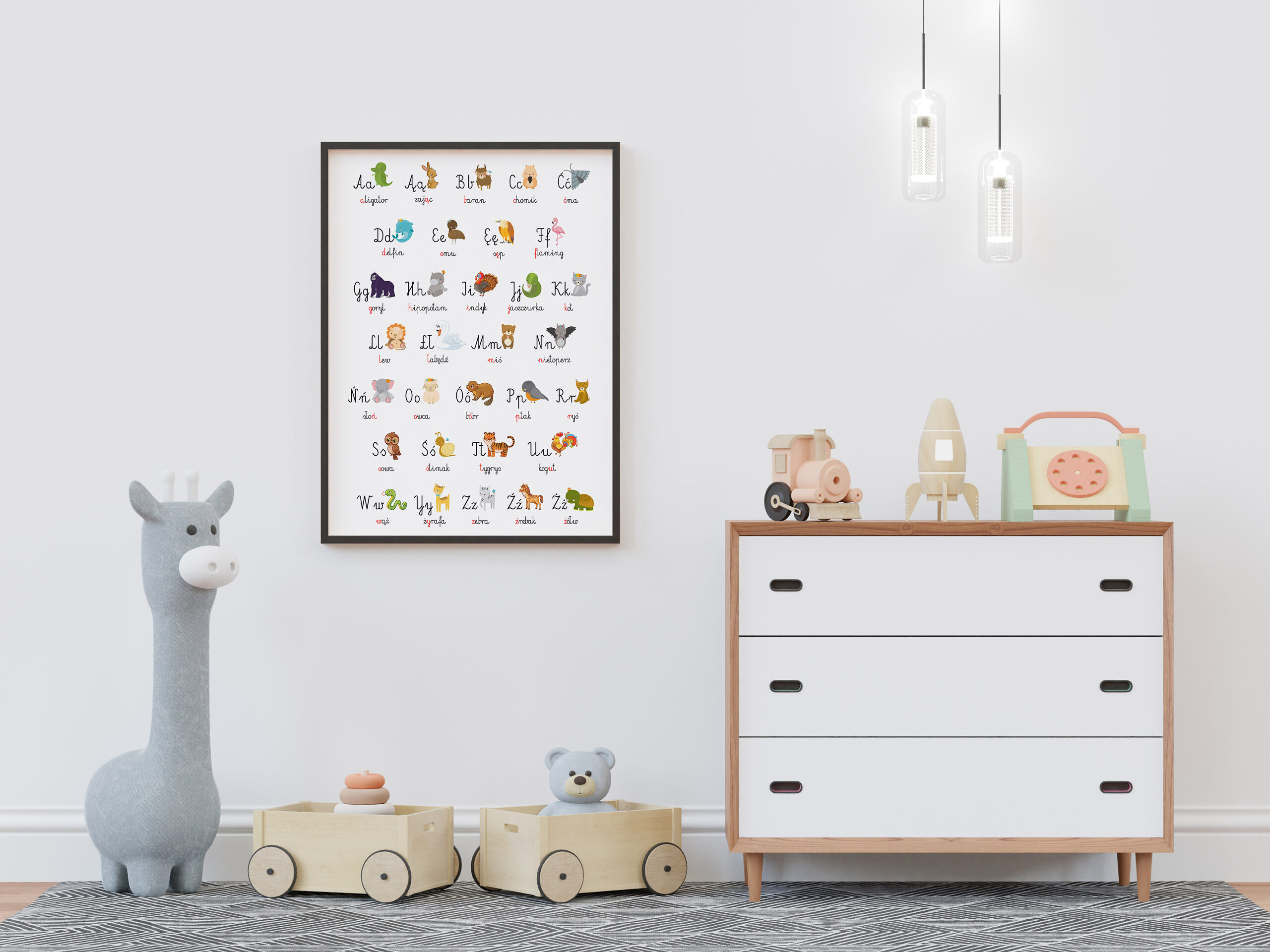 plakaty edukacyjne alfabet